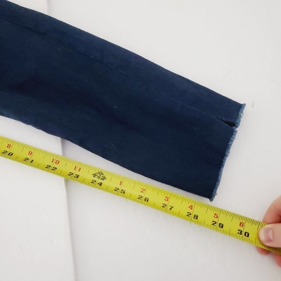 CLUB MONACO Dark Rinse Raw Hem Skinny Jeans - Picture 12 of 12